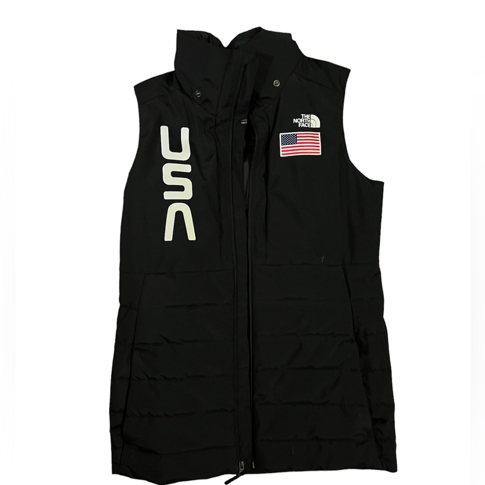 Woman’s North Face USA vest with hood